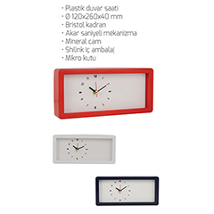 Plastik Duvar Saati
