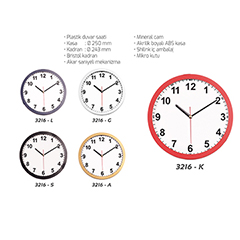 Plastik Duvar Saati