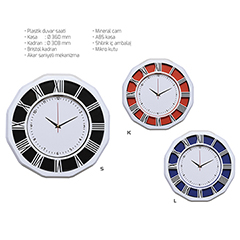 Plastik Duvar Saati