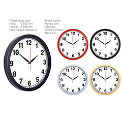 Plastik Duvar Saati