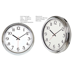Krom Duvar Saati