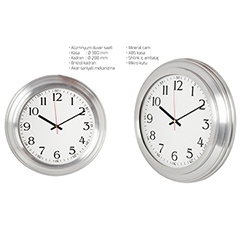 Alüminyum Duvar Saati