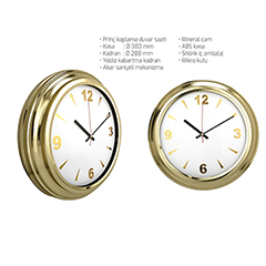 Prinç Kaplama Duvar Saati