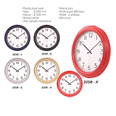 Plastik Duvar Saati