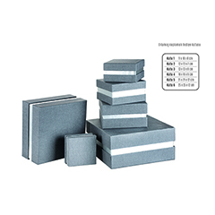 Kumaş Kaplamalı Hediye Kutusu (16x16x9cm)