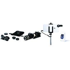 Selfie Çubuklu Cep Telefonu Lens Seti