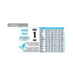2.Bölge Takoz Takvim