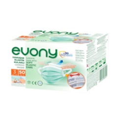 Evony Tek Kullanımlık Maske 10 X 50 Adet