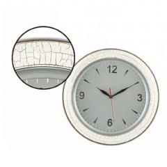 Plastik Çerçeve Varak Kadran Çemberli Duvar Saati 34cm