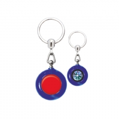 Kelkidüzü Yuvarlak Akrilik Pusula Plastik Anahtarlık