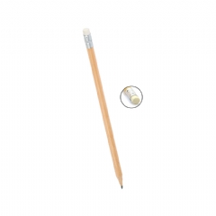 Olur Köşeli Silgili Naturel Kurşun Kalem