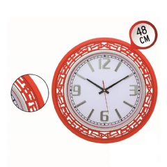 Plastik Çerçeve Takmatik Duvar Saati 48cm