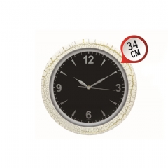 Plastik Çerçeve Çemberli Duvar Saati 34cm