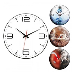 Kriyos Plastik Kasa Duvar Saati (350 mm) 