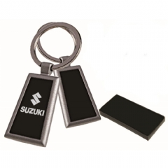  Shiny Black Metal Anahtarlık