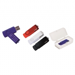 Döner Kapaklı Renkli Metal Usb Flash Bellek