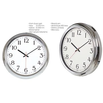Krom Duvar Saati