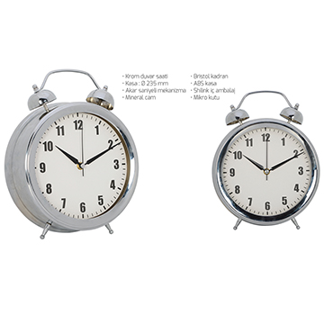 Krom Duvar Saati