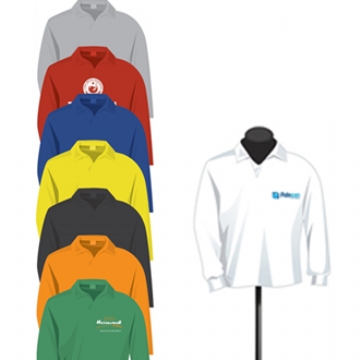 Polo Yaka Uzun Kollu Sweatshırt