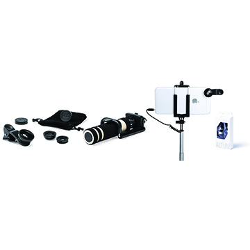 Selfie Çubuklu Cep Telefonu Lens Seti